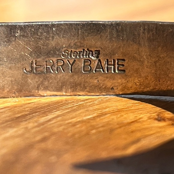 Native American VINTAGE Jerry Bahe Bracelet 6” Multi‎ Stone SSilver cuff 20.43g - Picture 11 of 15